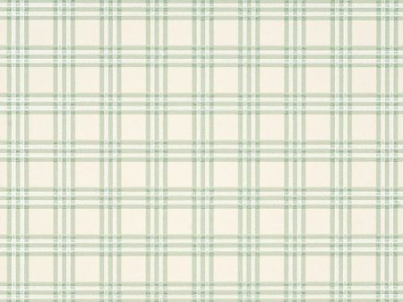 Mulberry Wallpaper FG073.R104 Heirloom Check Aqua Online Sale