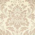 Scalamandre Wallpaper WP81305MM-006 Locksley Damask Blanc De Blanc Online now